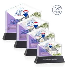 Employee Gifts - Realtor Full Color on Helton Black Peaks Crystal Trophy