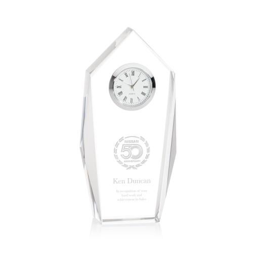 Awards and Plaques - Crystal Trophies - Crystal Clocks - Harden Clock