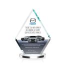 Curry Full Color Starfire Crystal Trophy