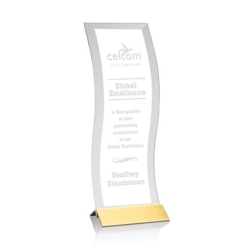 Awards and Plaques - Crystal Trophies - Salcedo Gold Towers Crystal Trophy