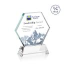 Pagan on Helton Full Color Starfire Polygon Crystal Trophy