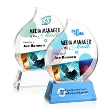 Butcher Full Color Flame on Base Crystal Trophy - Custom Trophies