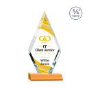 Richmond Full Color Amber Crystal Trophy