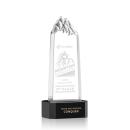 Himalayas Tower on Base Black Peaks Crystal Trophy