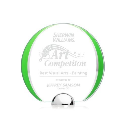 Awards and Plaques - Crystal Trophies - Stanton Green Circle Crystal Trophy