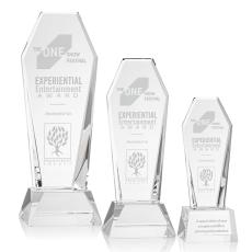 Thorpe on Base Clear Towers Crystal Trophy - Crystal Trophies