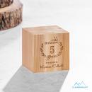 Feuille Square / Cube Wood Trophy
