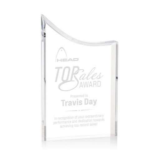 Awards and Plaques - Acrylic Trophies - Tyler Clear Peaks Acrylic Trophy