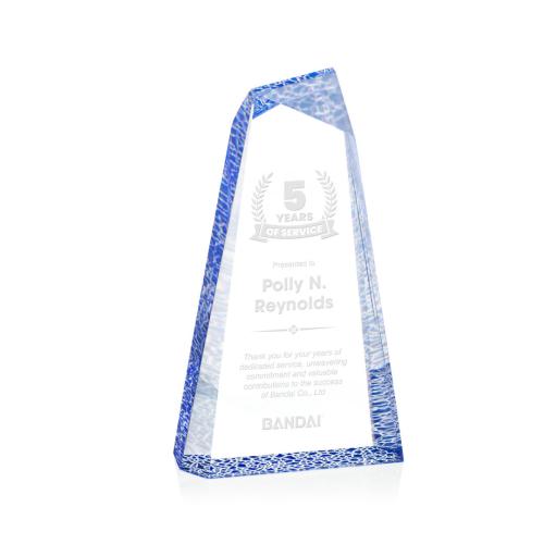 Awards and Plaques - Acrylic Trophies - Veradero Blue Peaks Acrylic Trophy