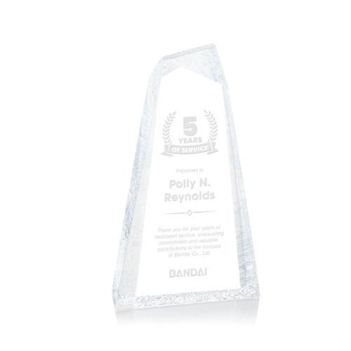 Awards and Plaques - Acrylic Trophies - Veradero Clear Peaks Acrylic Trophy