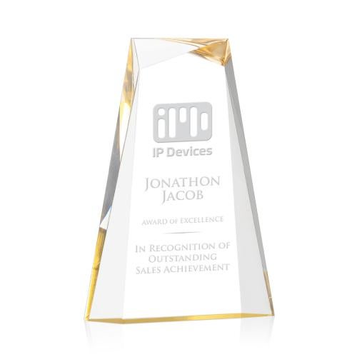 Awards and Plaques - Acrylic Trophies - Bryson Gold Towers Acrylic Trophy