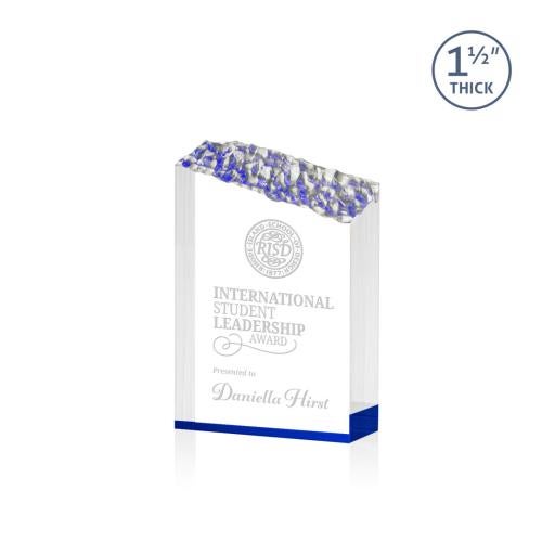 Awards and Plaques - Acrylic Trophies - Friend Blue Peaks Acrylic Trophy