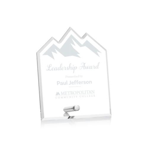 Awards and Plaques - Acrylic Trophies - Jewell Summit Silver Peaks Acrylic Trophy