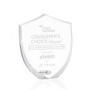 Jewell Shield Silver Unique Acrylic Trophy