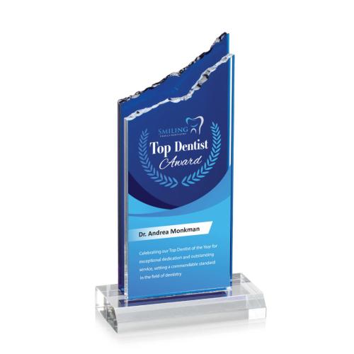 Awards and Plaques - Acrylic Trophies - Delaney Full Color Peaks Acrylic Trophy