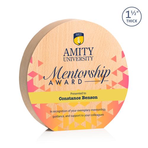 Awards and Plaques - Custom Trophies - Westgrove Full Color Circle Trophy