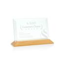 Salgado Jade/Bamboo (Horiz) Rectangle Glass Trophy