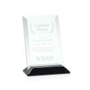 Salgado Jade/Black (Vert) Rectangle Glass Trophy
