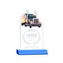 Longhaul Sky Blue Unique Crystal Trophy