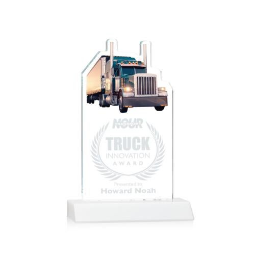 Awards and Plaques - Crystal Trophies - Longhaul Fagan Unique Crystal Trophy