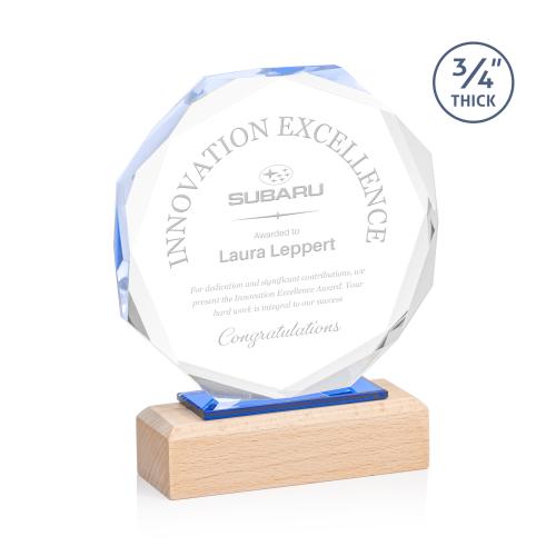 Awards and Plaques - Crystal Trophies - Mallorca Polygon Crystal Trophy