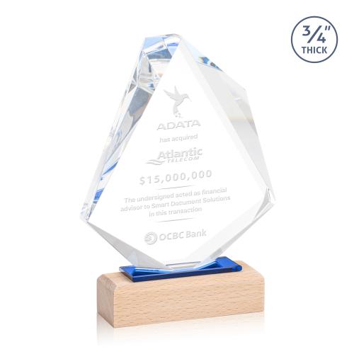 Awards and Plaques - Crystal Trophies - Arthur Polygon Crystal Trophy