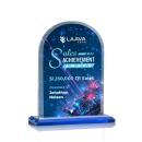 Walters Full Color Sky Blue Peaks Crystal Trophy