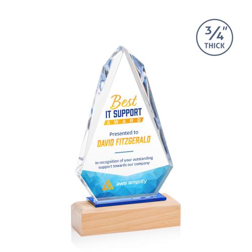 Awards and Plaques - Crystal Trophies - Putnam Full Color Unique Crystal Trophy