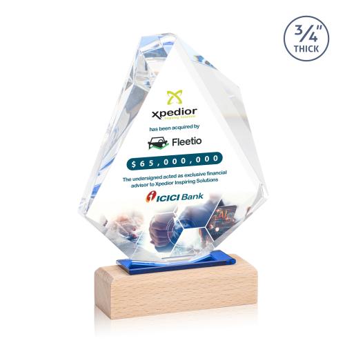 Awards and Plaques - Crystal Trophies - Arthur Full Color Unique Crystal Trophy