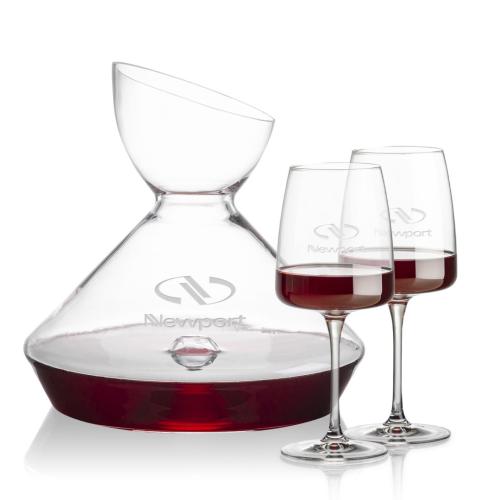 Custom Barware Glasses - Carafes - Woodbury Carafe & Paulson Wine
