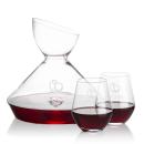 Woodbury Carafe & Stahl Stemless Wine