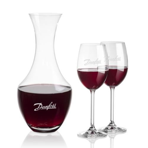 Custom Barware Glasses - Carafes - Burrell Carafe & Neptune Wine