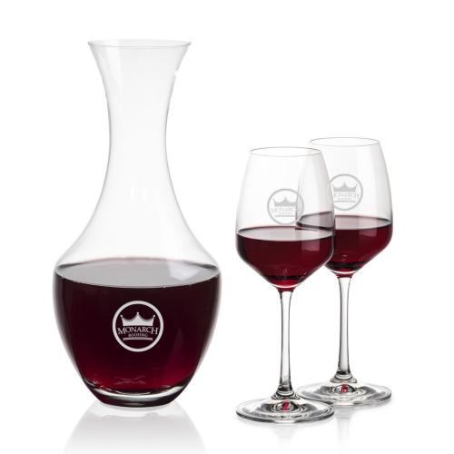 Custom Barware Glasses - Carafes - Burrell Carafe & Burrell Wine