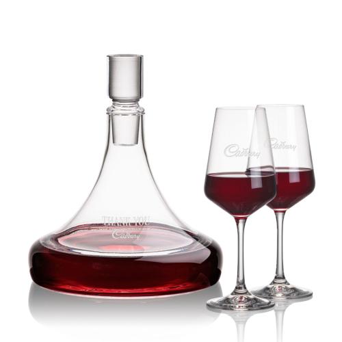 Custom Barware Glasses - Carafes - Ashby Decanter & Stevenson Wine