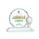 Serna Full Color Clear Circle Crystal Trophy