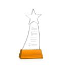 Manolita Star Amber Crystal Trophy