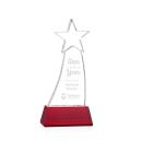 Manolita Star Red Crystal Trophy