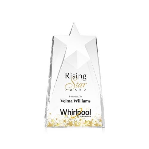 Awards and Plaques - Crystal Trophies - Hutchins Star Full Color Crystal Trophy