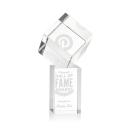 Klein Square / Cube on Yoder Base Crystal Trophy