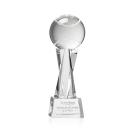 Tennis Ball on Saldana Base Clear Globe Crystal Trophy
