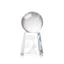 Baseball Globe on Medium Base Crystal Trophy