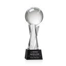 Baseball on Saldana Base Black Globe Crystal Trophy