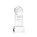 Basketball on Belcroft Base Clear Globe Crystal Trophy