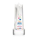 Hurst Full Color on Round Clear Obelisk Crystal Trophy