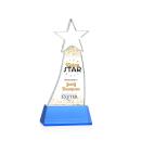 Manolita Full Color Sky Blue Crystal Trophy