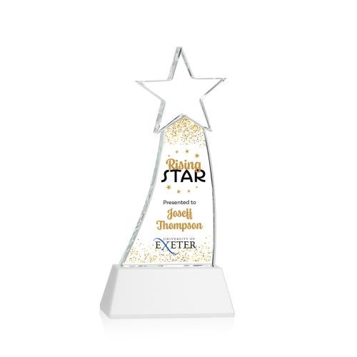 Awards and Plaques - Crystal Trophies - Manolita Full Color Fagan Crystal Trophy