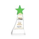 Manolita Full Color Green/Clear Crystal Trophy