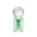 Golf Ball Full Color Globe on Yoder Crystal Trophy