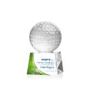 Golf Ball Full Color Globe on Small Crystal Trophy