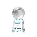 Soccer Ball Full Color Globe on Medium Crystal Trophy